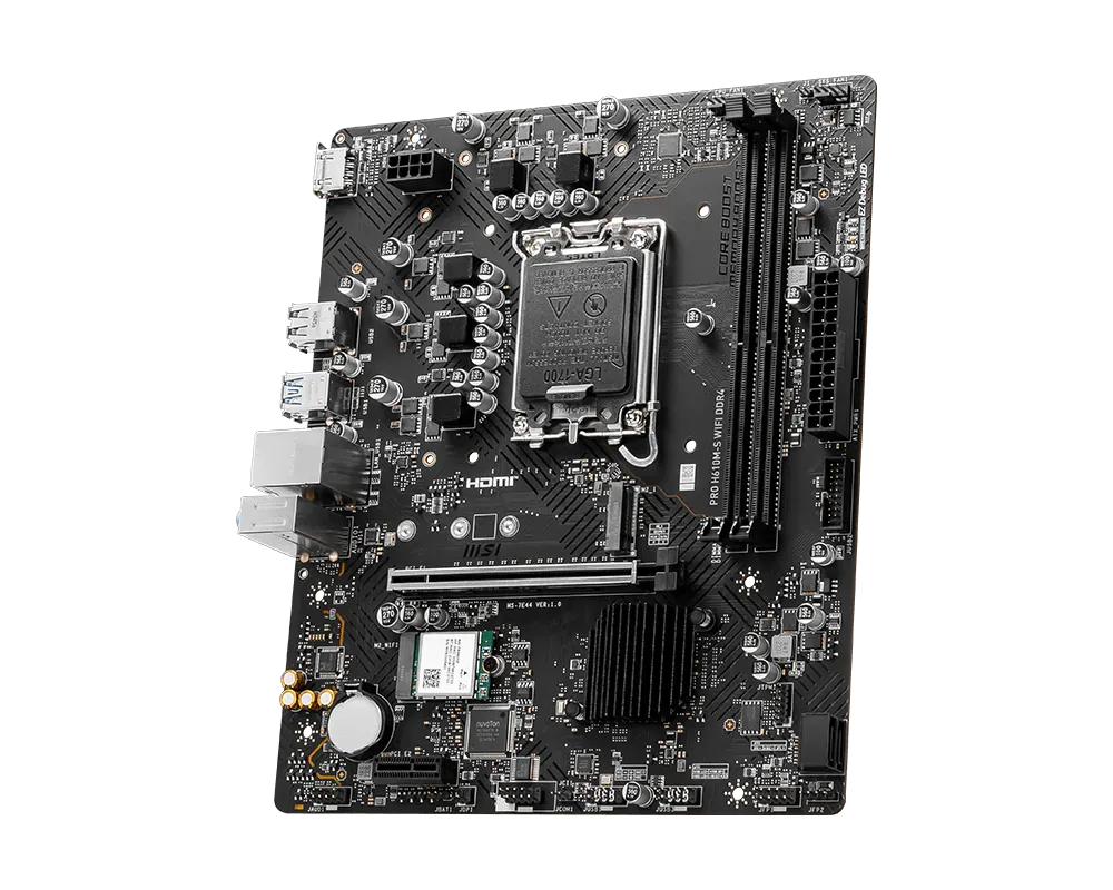MSI H610M-S WIFI DDR4 Motherboard (manufacturer photo)