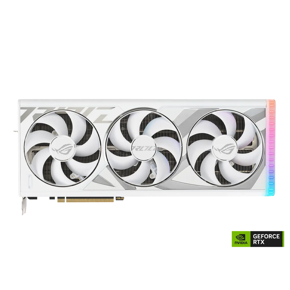 RTX 4080 SUPER 16GB ASUS ROG White GPU (manufacturer photo)