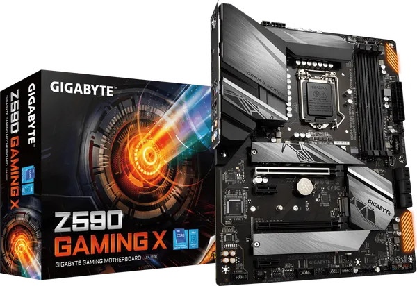 GIGABYTE Z590 GAMING X Motherboard (ATX) (manufacturer photo)
